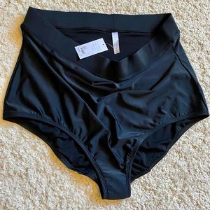 NWT Black Cacique Swimsuit Bottoms- Size 26